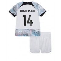 Fotbalové Dres Liverpool Jordan Henderson #14 Dětské Venkovní 2022-23 Krátký Rukáv (+ trenýrky)